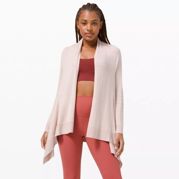 Lululemon Cashlu Knit Wrap- Pink Bliss - Picture 1 of 12